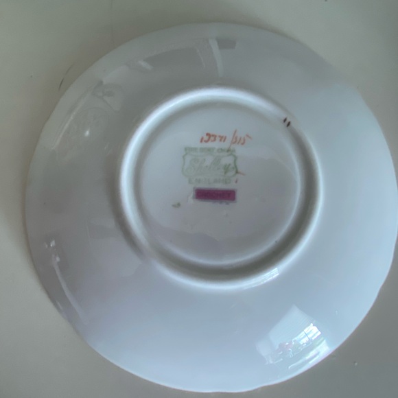 *Rare* Shelley Bone China Teacup and Saucer in Pale Pink Pattern Crochet Pattern - Picture 11 of 11